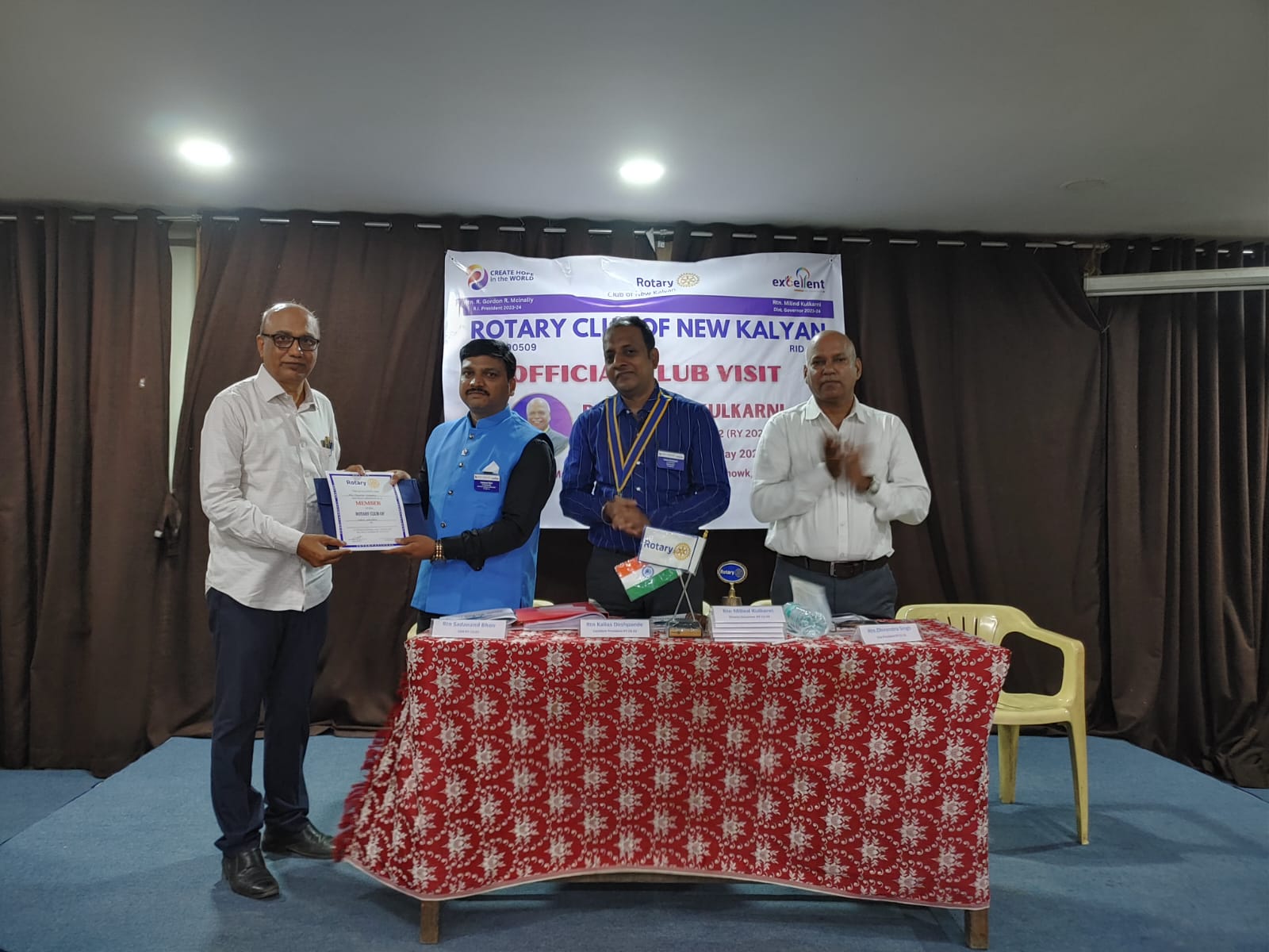 Certificate Received for Best Achievement